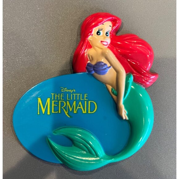 Vintage 1991 The Little Mermaid Small Compact Mirror EUC, Disneyana Princesses - Picture 1 of 6